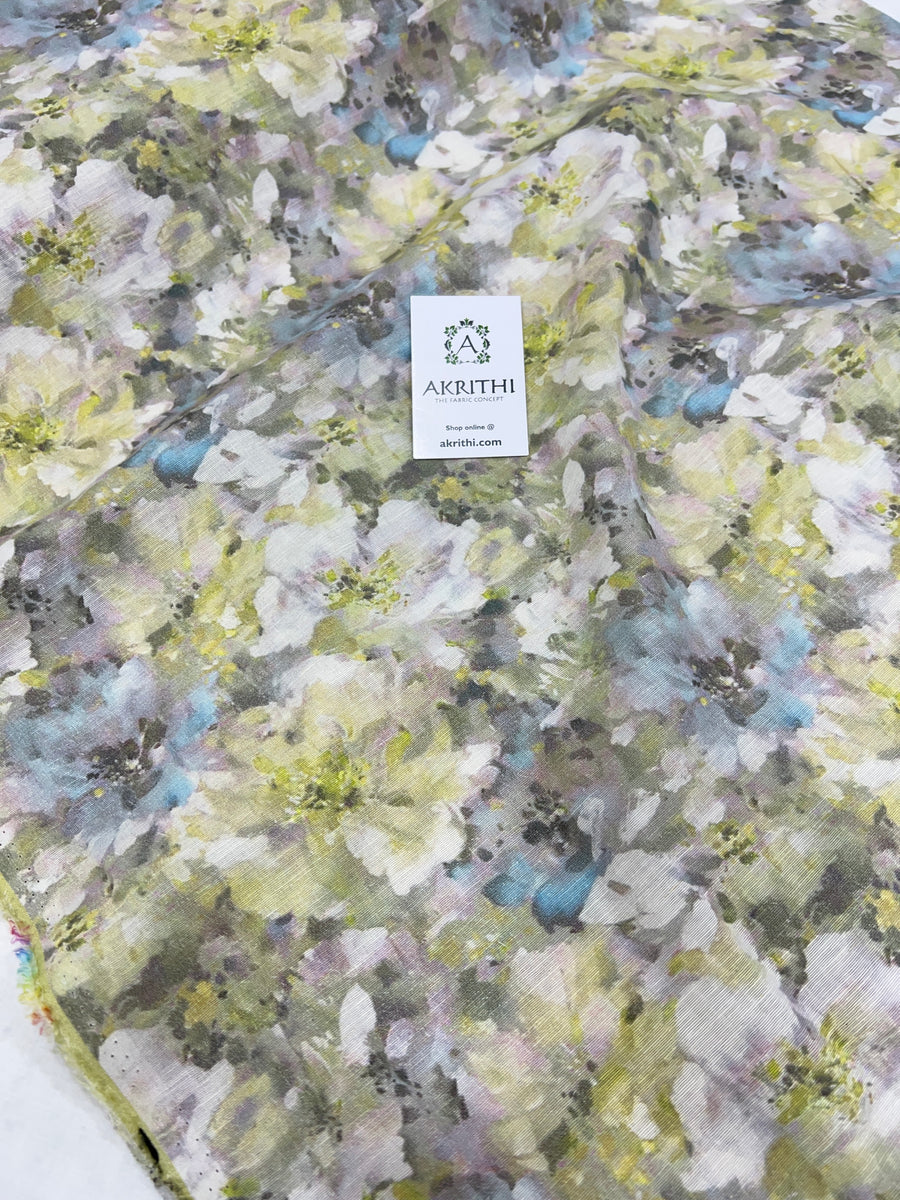 Digital Printed pure linen fabric