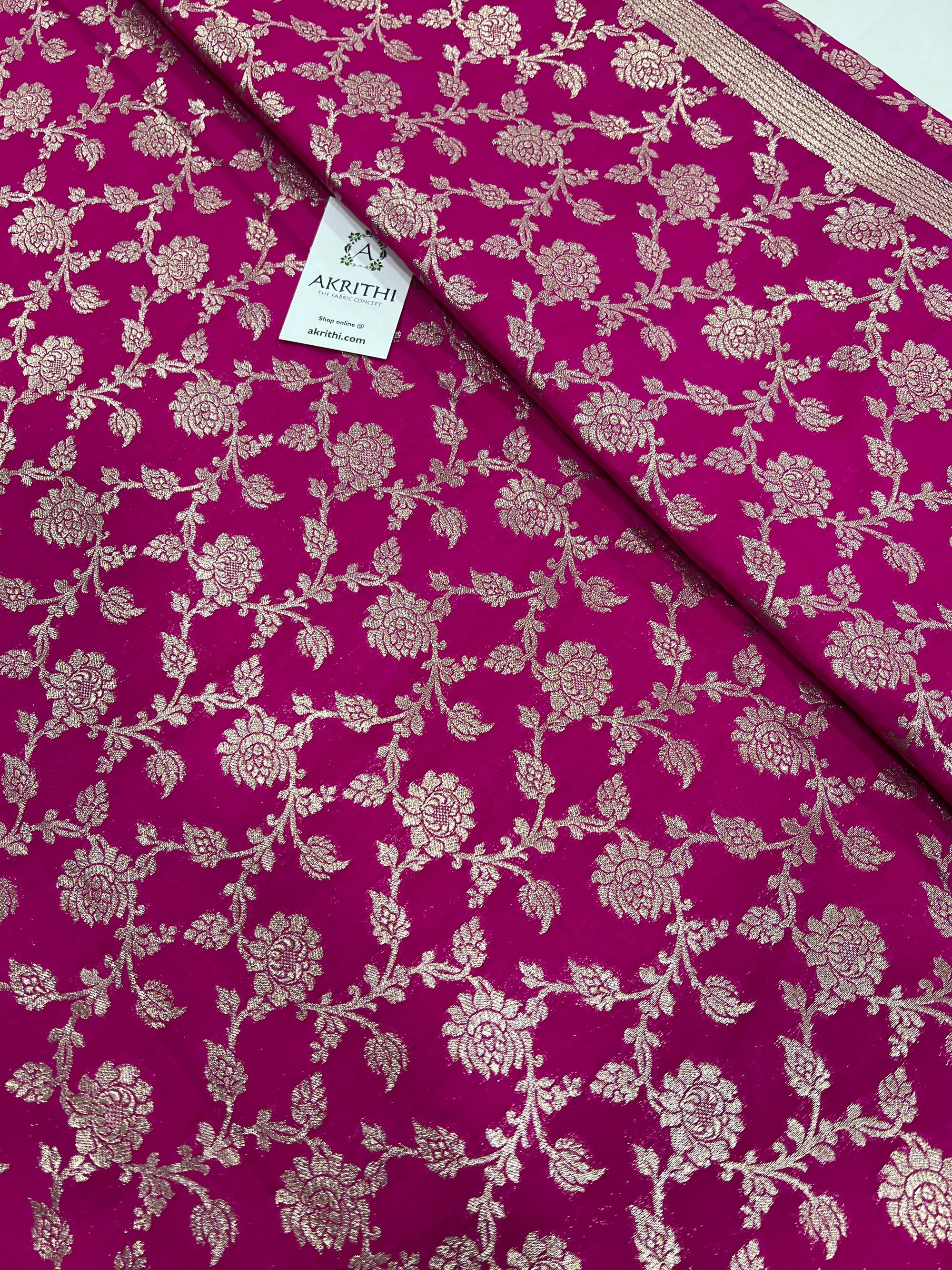 Pure Banarasi brocade fabric