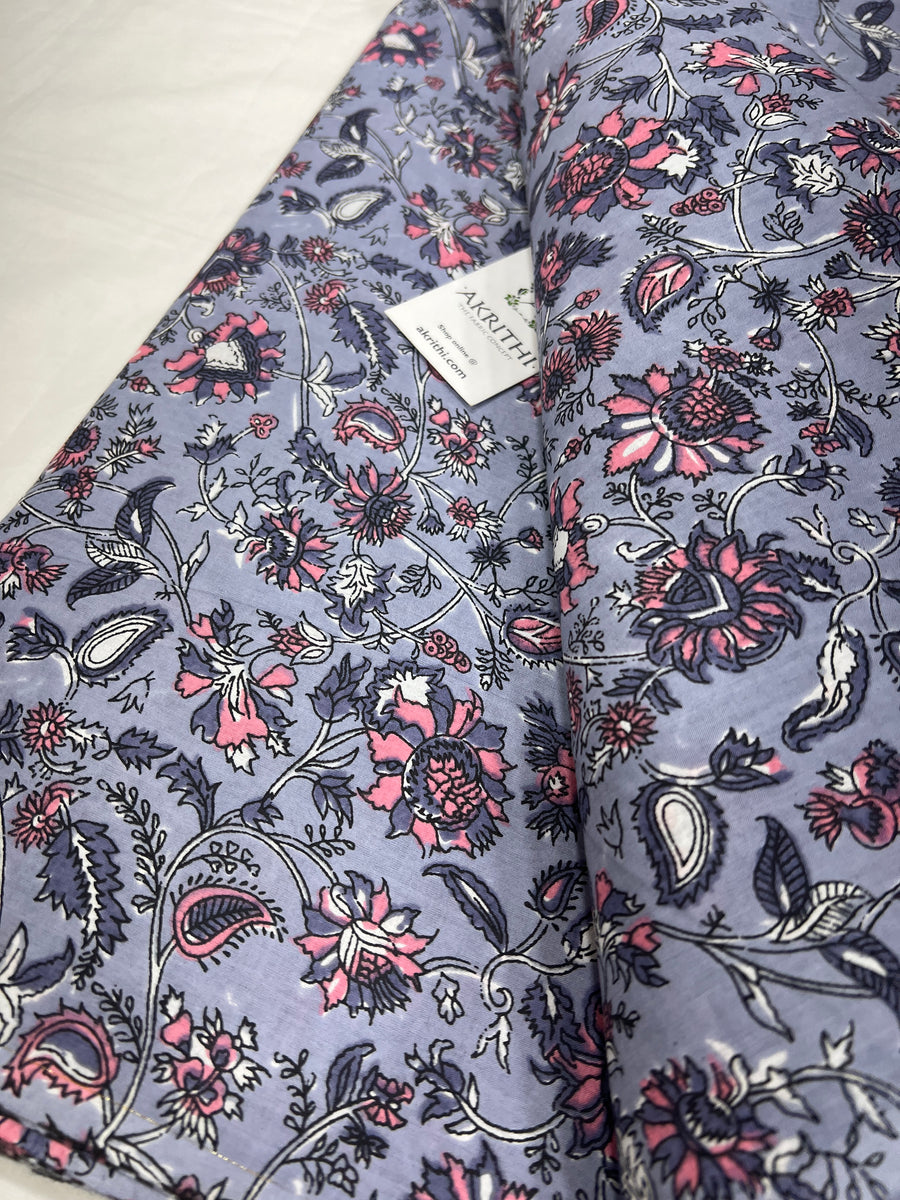 Printed pure cotton fabric