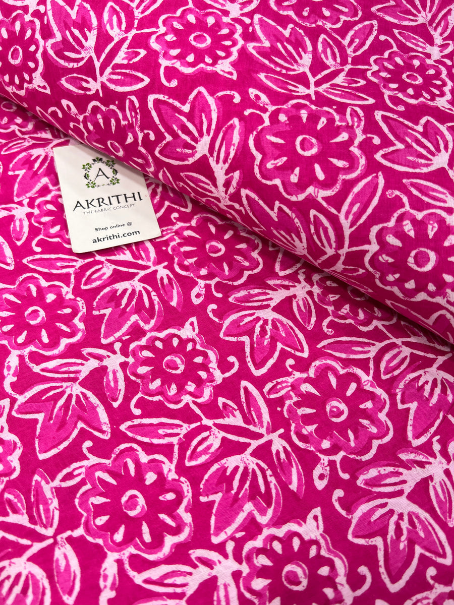 Printed pure cotton fabric