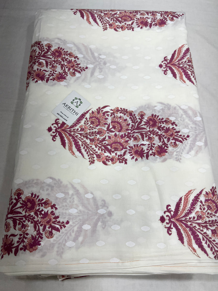 Printed pure cotton fabric