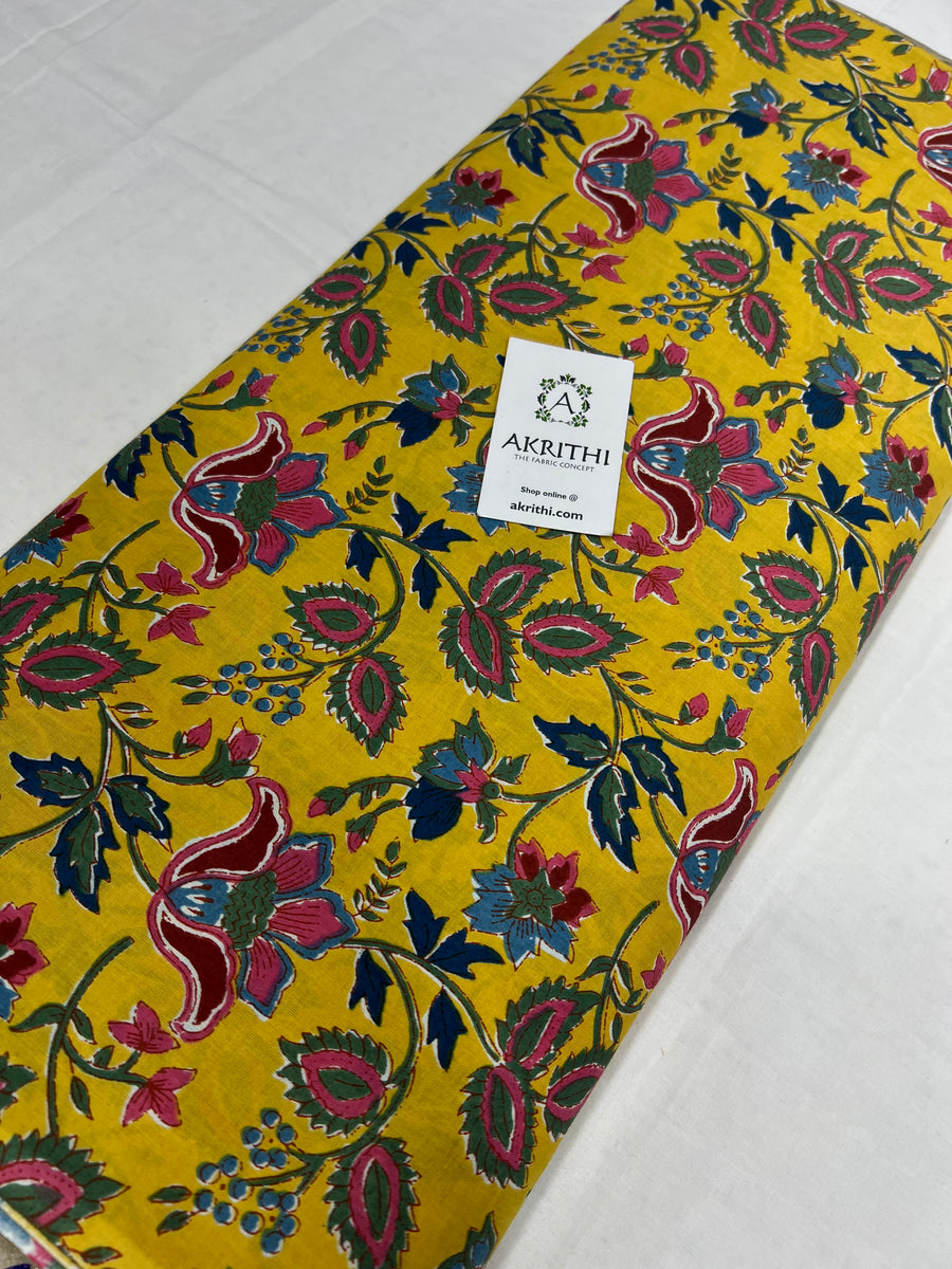 Printed pure cotton fabric