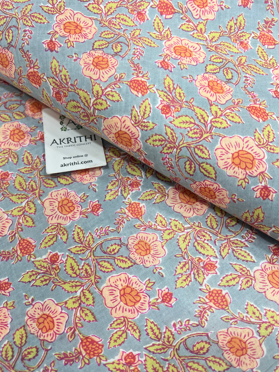 Printed pure cotton fabric