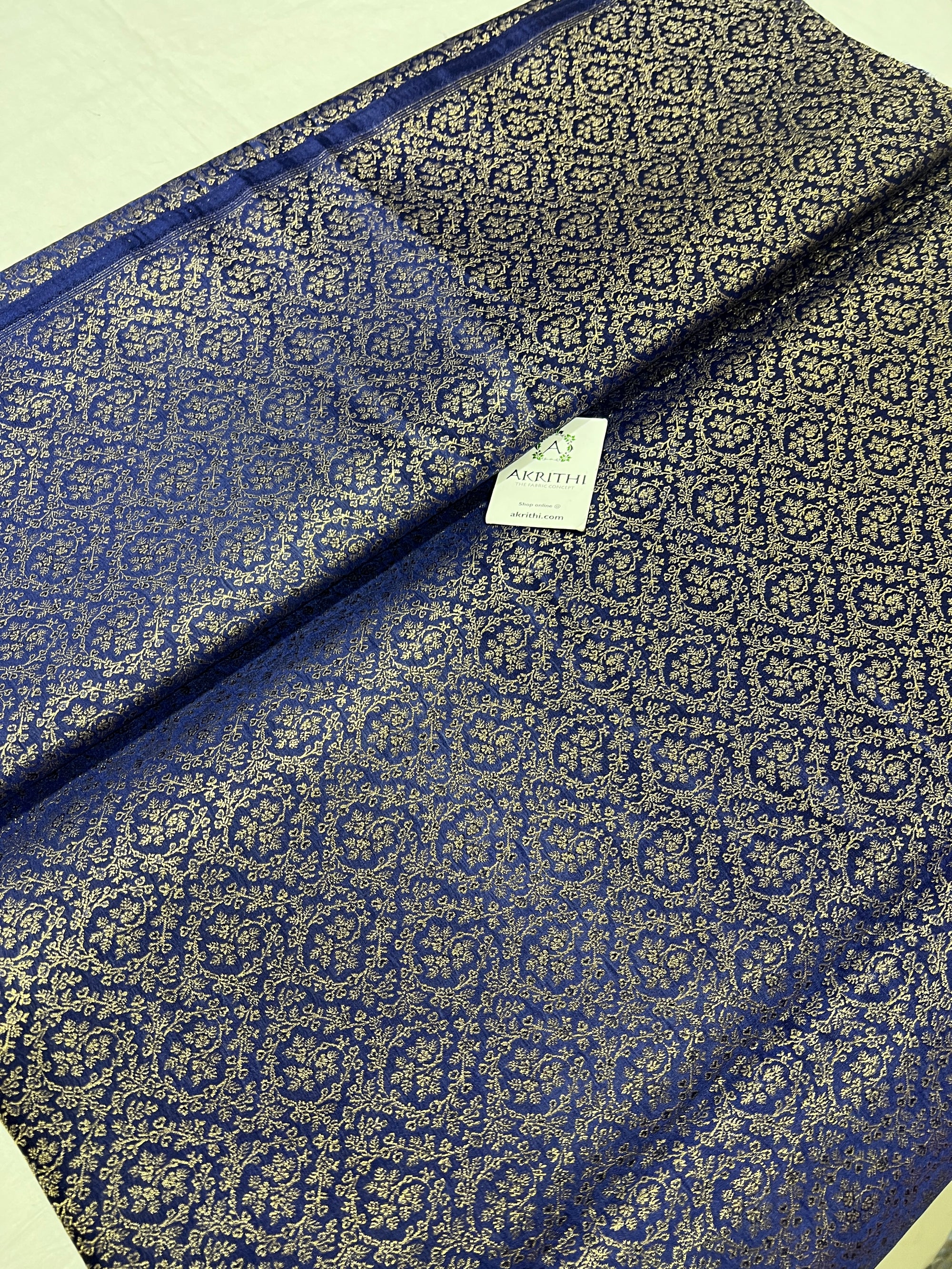 Pure Banarasi brocade fabric