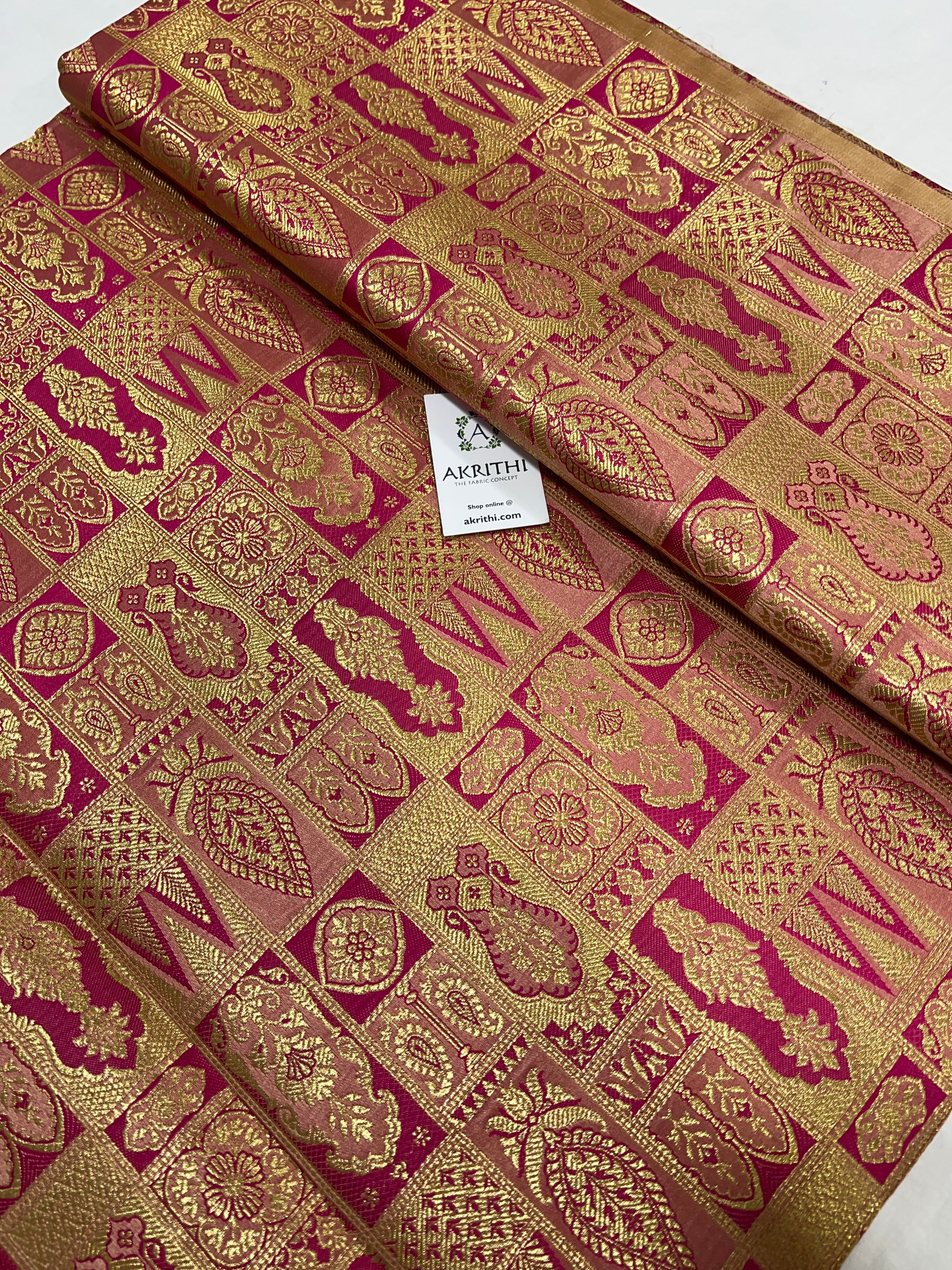 Pure Banarasi brocade fabric