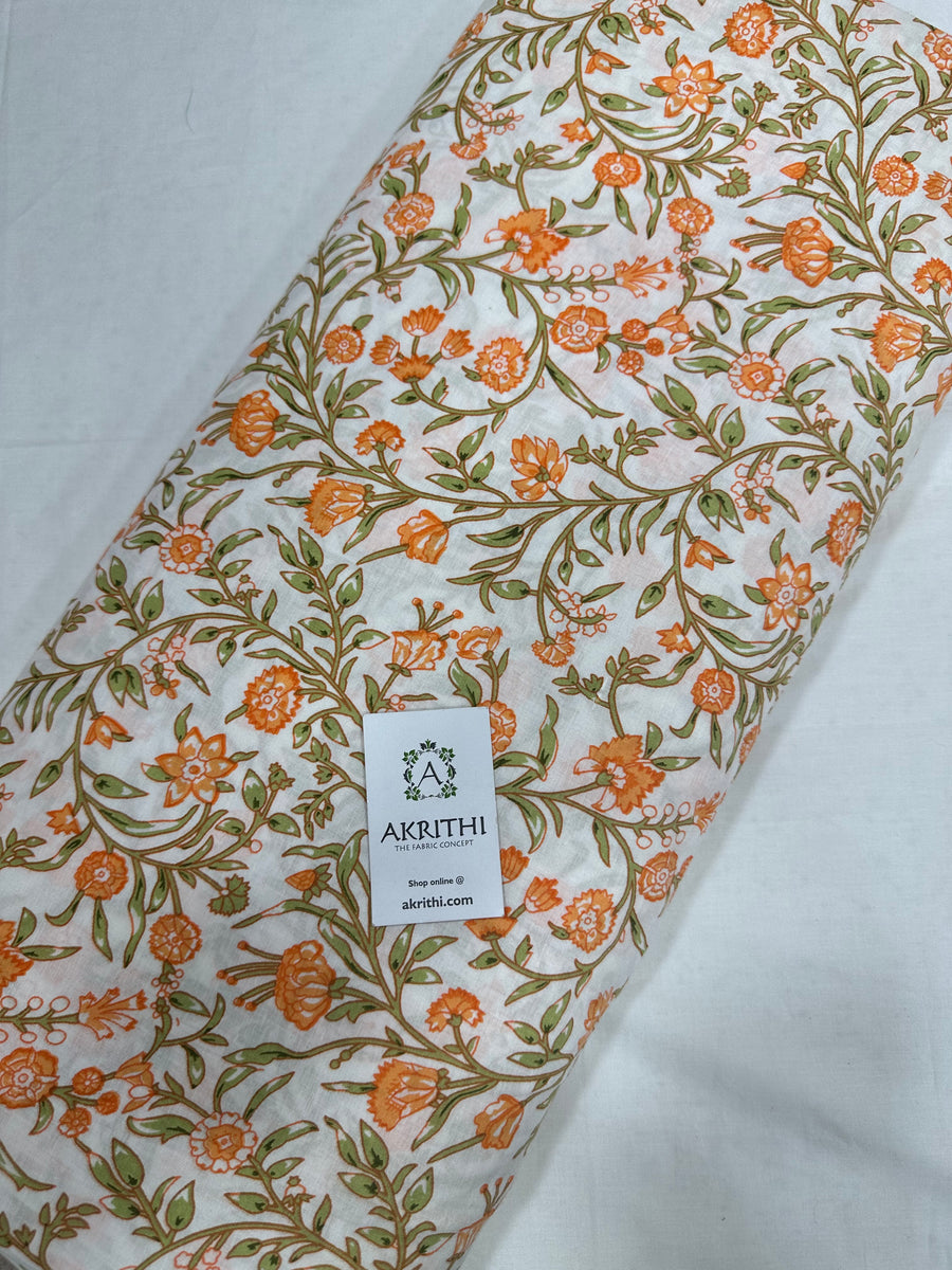 Printed pure cotton fabric