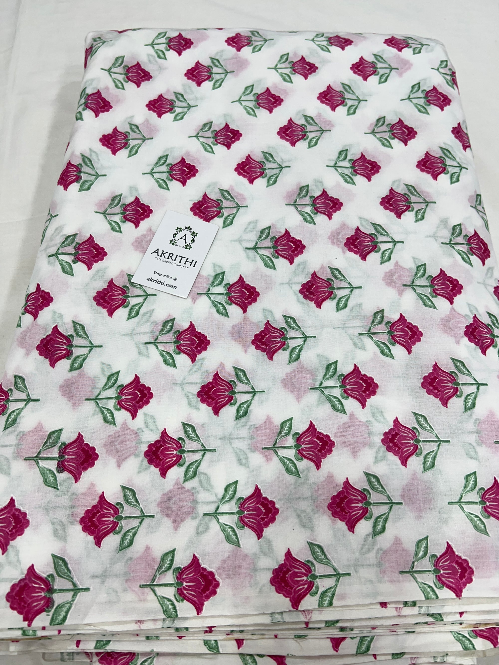 Printed pure cotton fabric