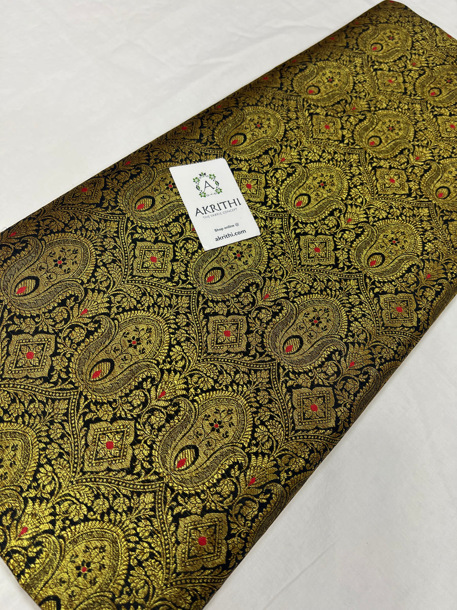 Banarasi brocade fabric antique zari