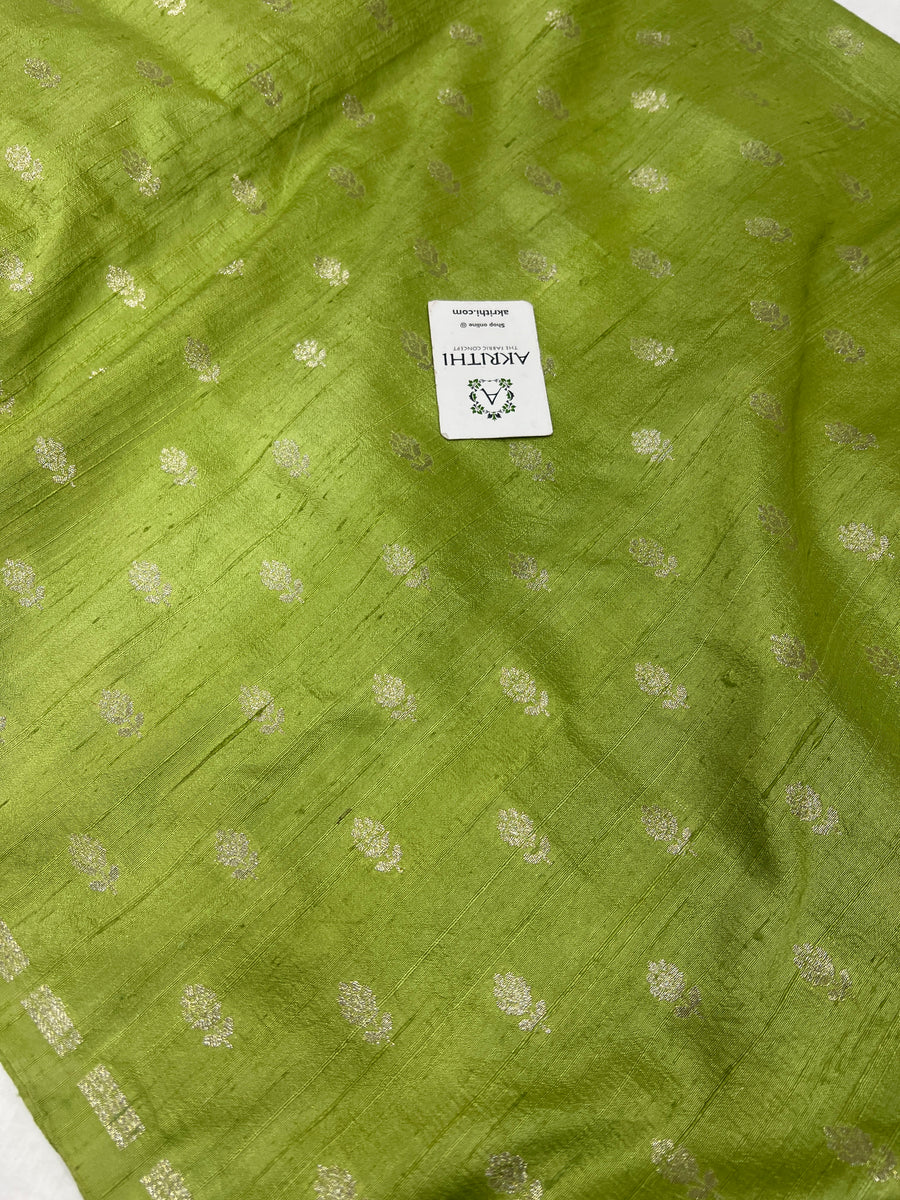 Pure raw silk Banarasi brocade fabric