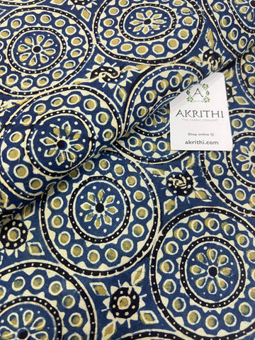 Ajrakh Printed pure cotton fabric