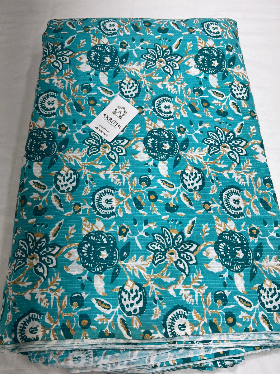 Kantha Printed pure cotton fabric