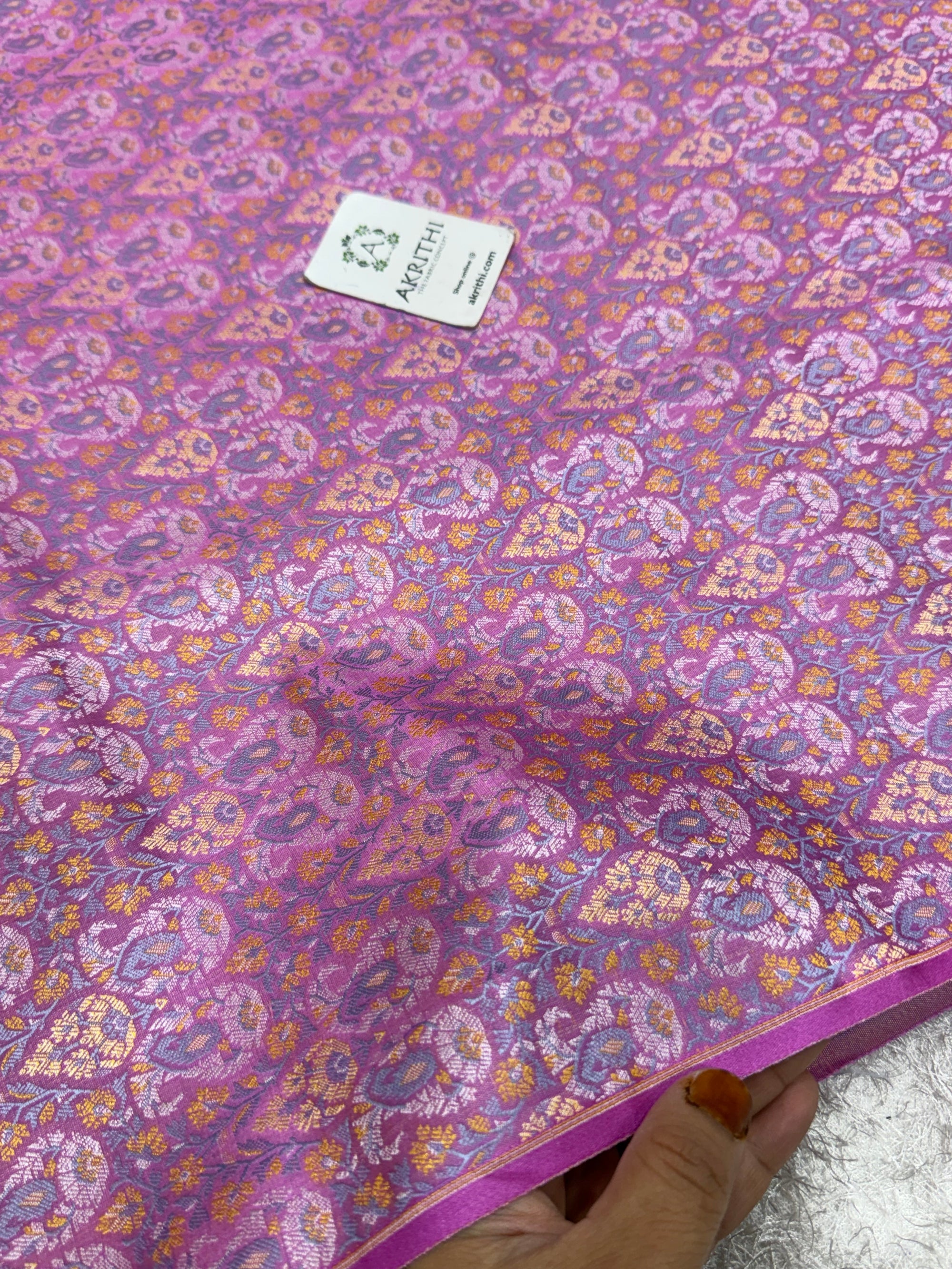 Pure Banarasi resham tanchoi brocade fabric