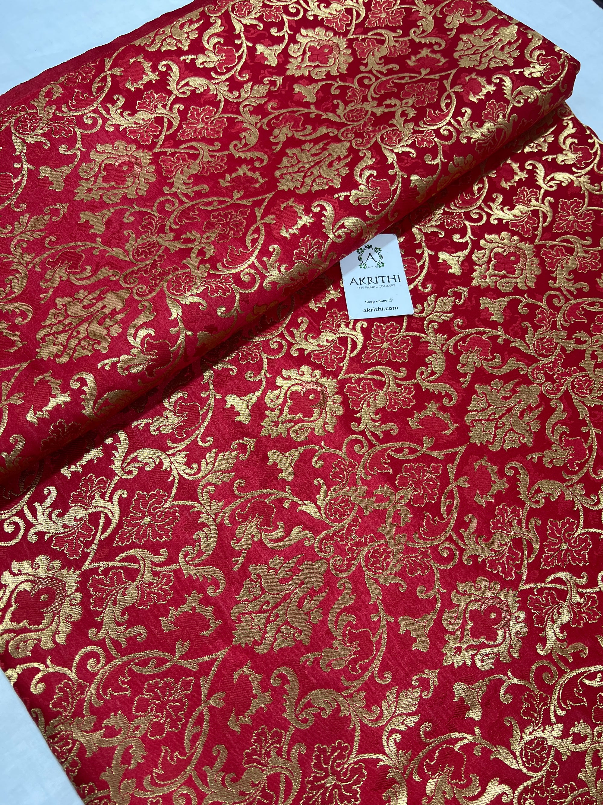 Pure Banarasi brocade fabric