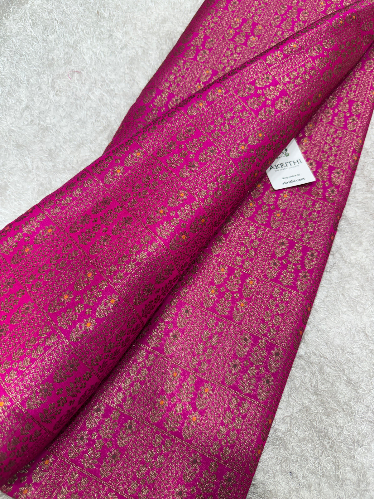 Pure Banarasi brocade antique zari fabric
