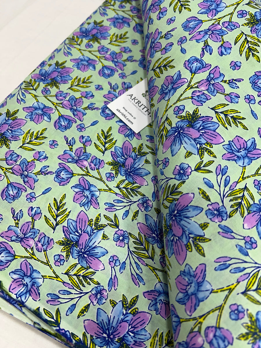 Printed pure cotton fabric