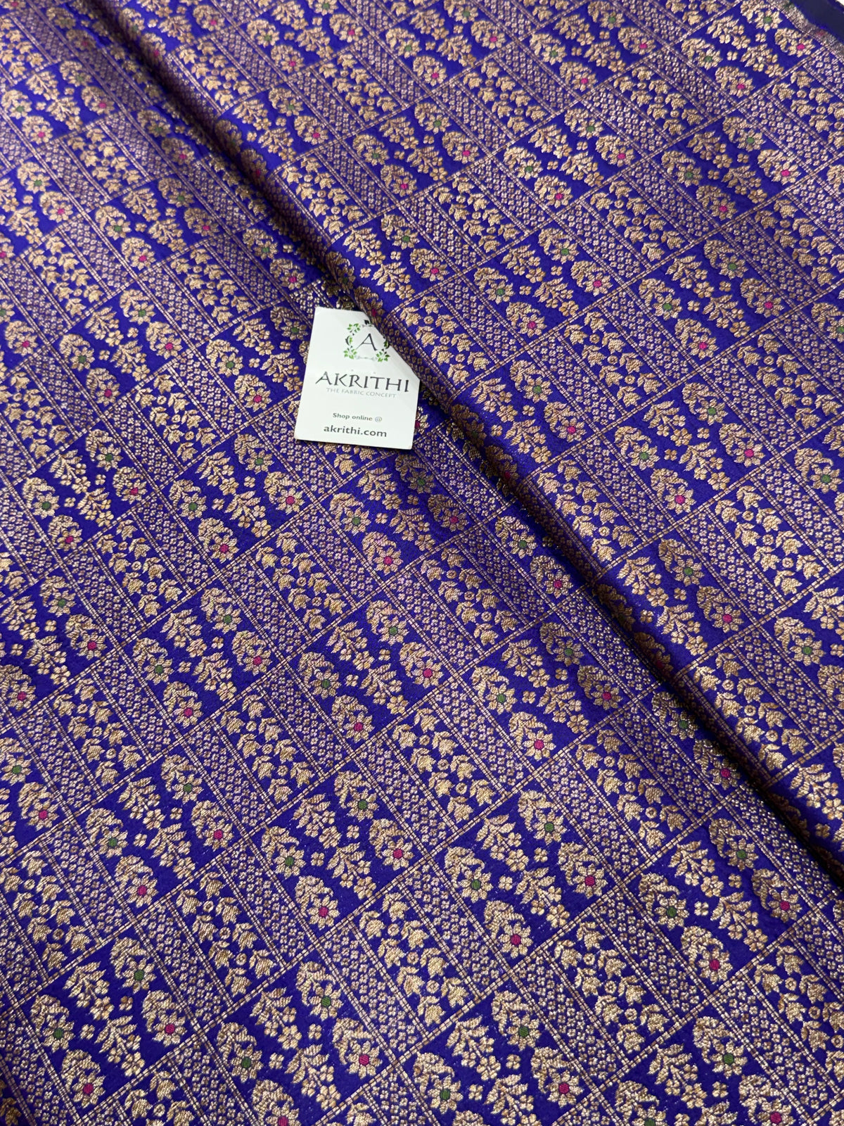 Pure Banarasi brocade antique zari fabric