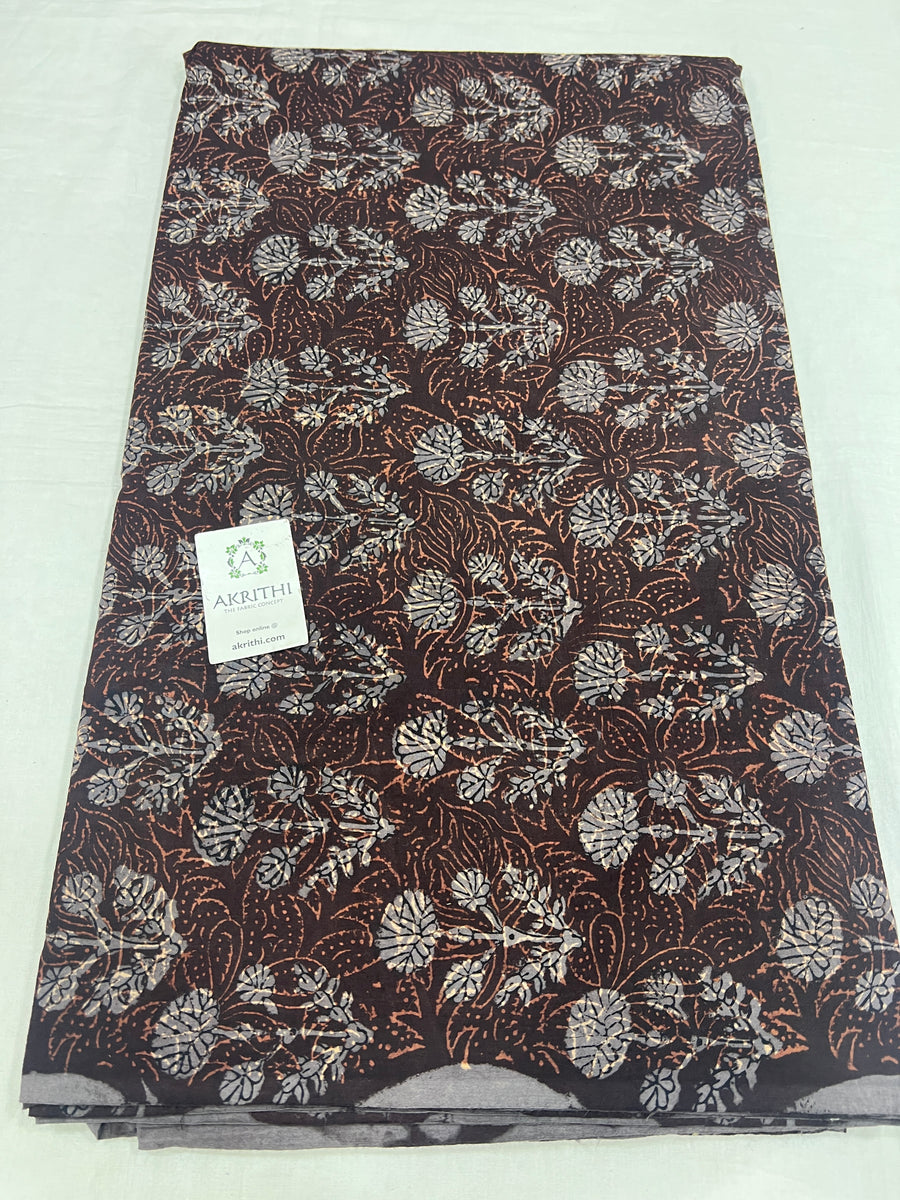 Hand block Printed pure cotton fabric