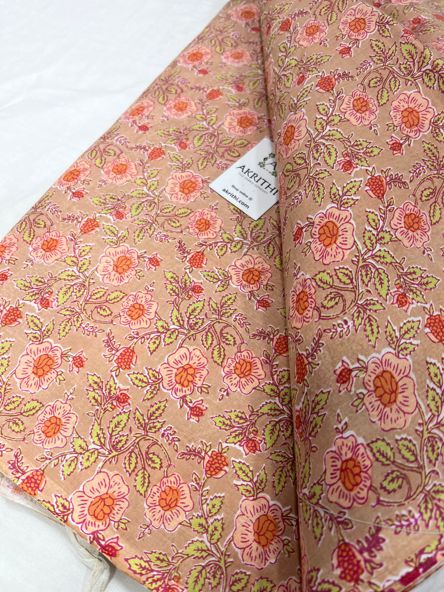 Printed pure cotton fabric