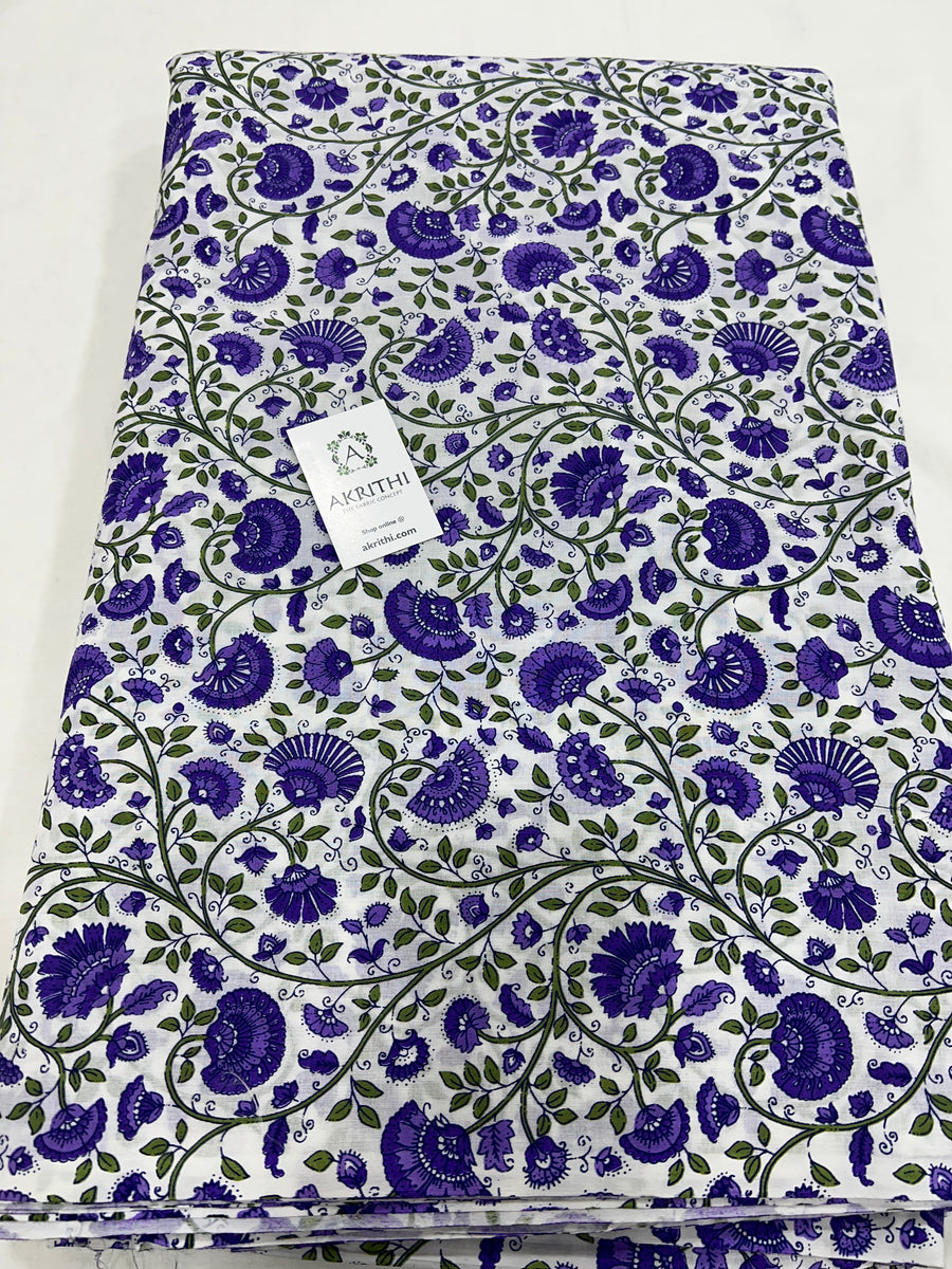 Printed pure cotton fabric