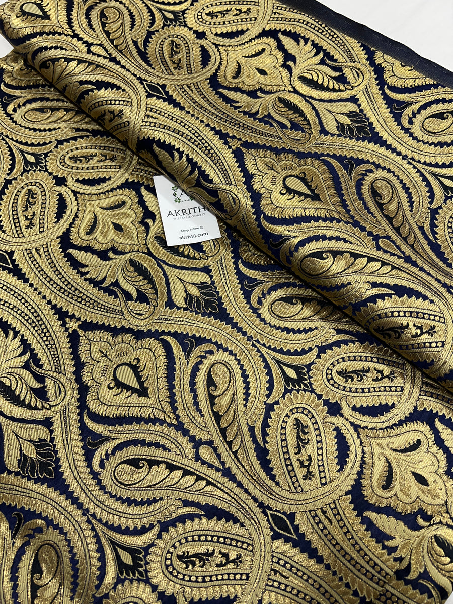 Pure Banarasi brocade fabric