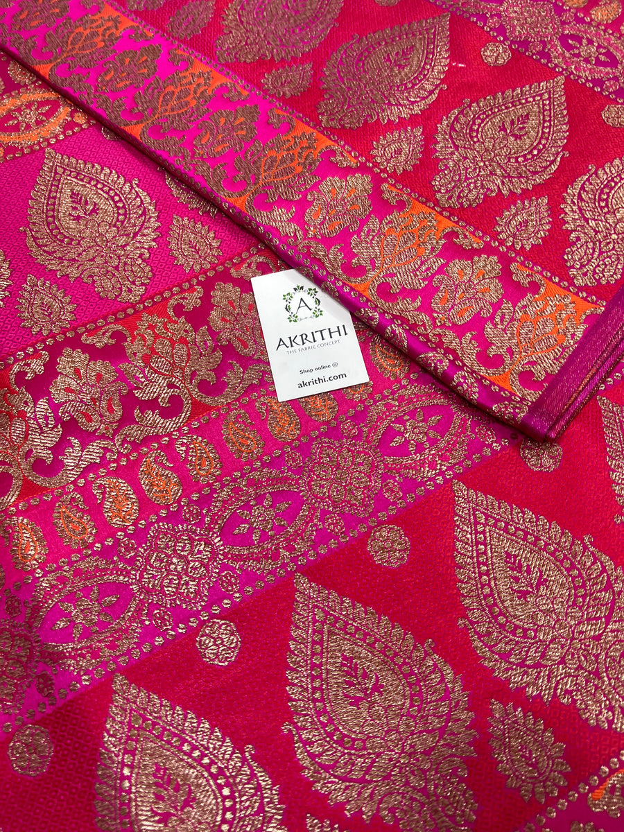 Pure Banarasi brocade fabric