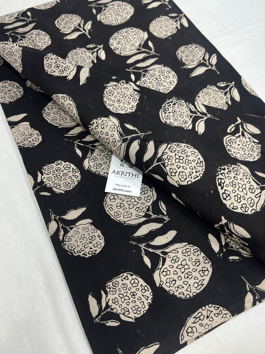 Hand block Printed pure cotton fabric