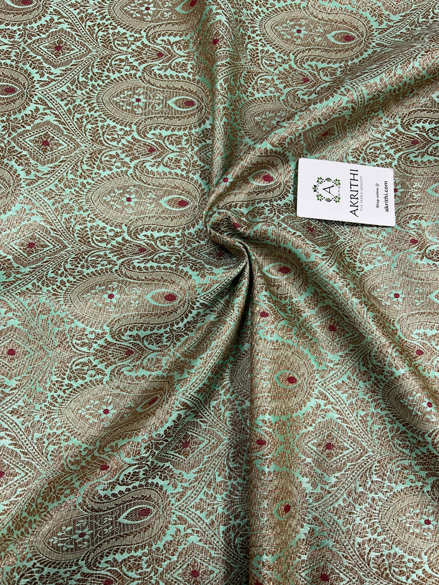 Banarasi brocade fabric antique zari