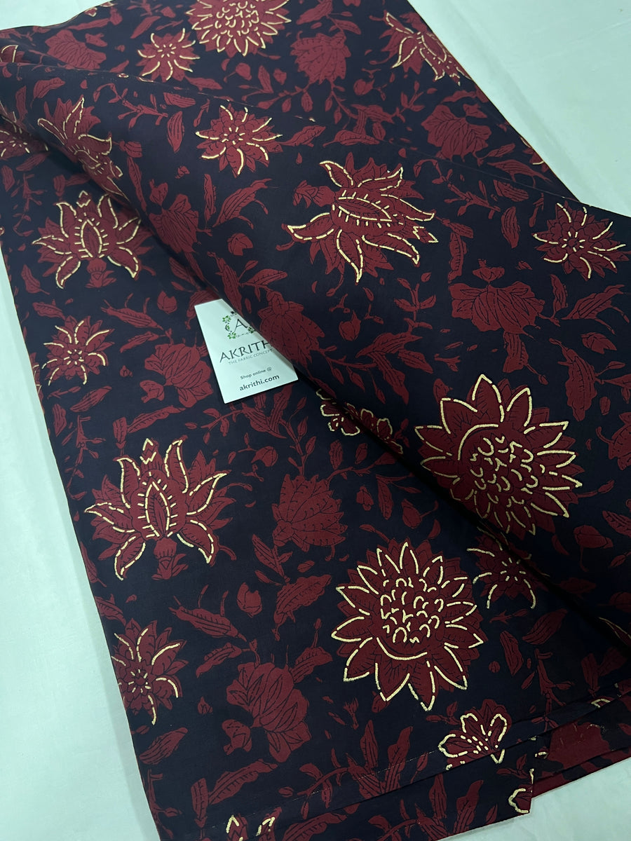 Printed pure cotton fabric