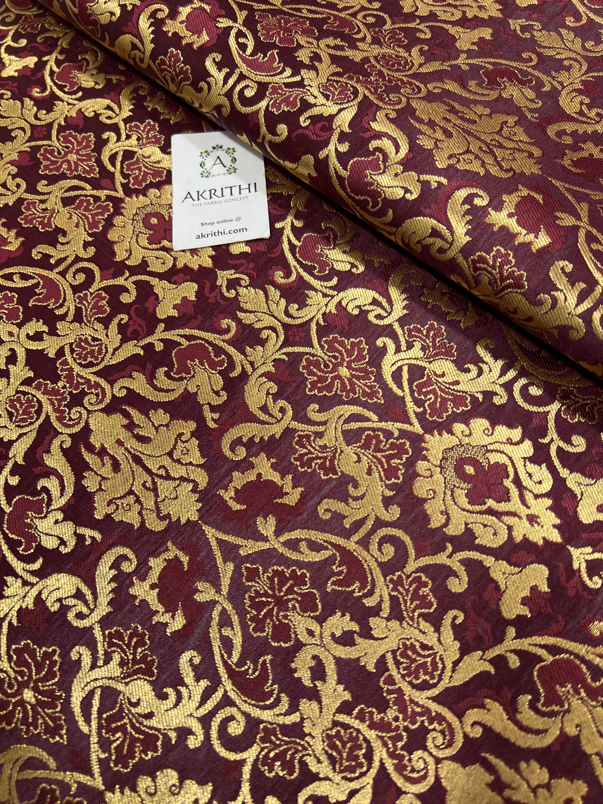 Pure Banarasi brocade fabric