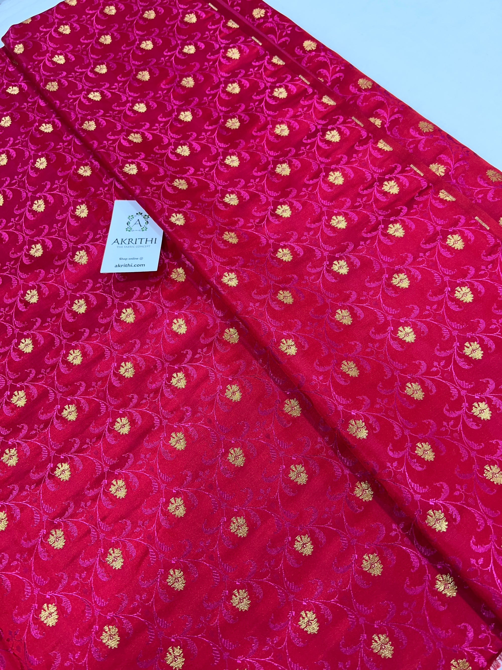 Pure Banarasi brocade fabric