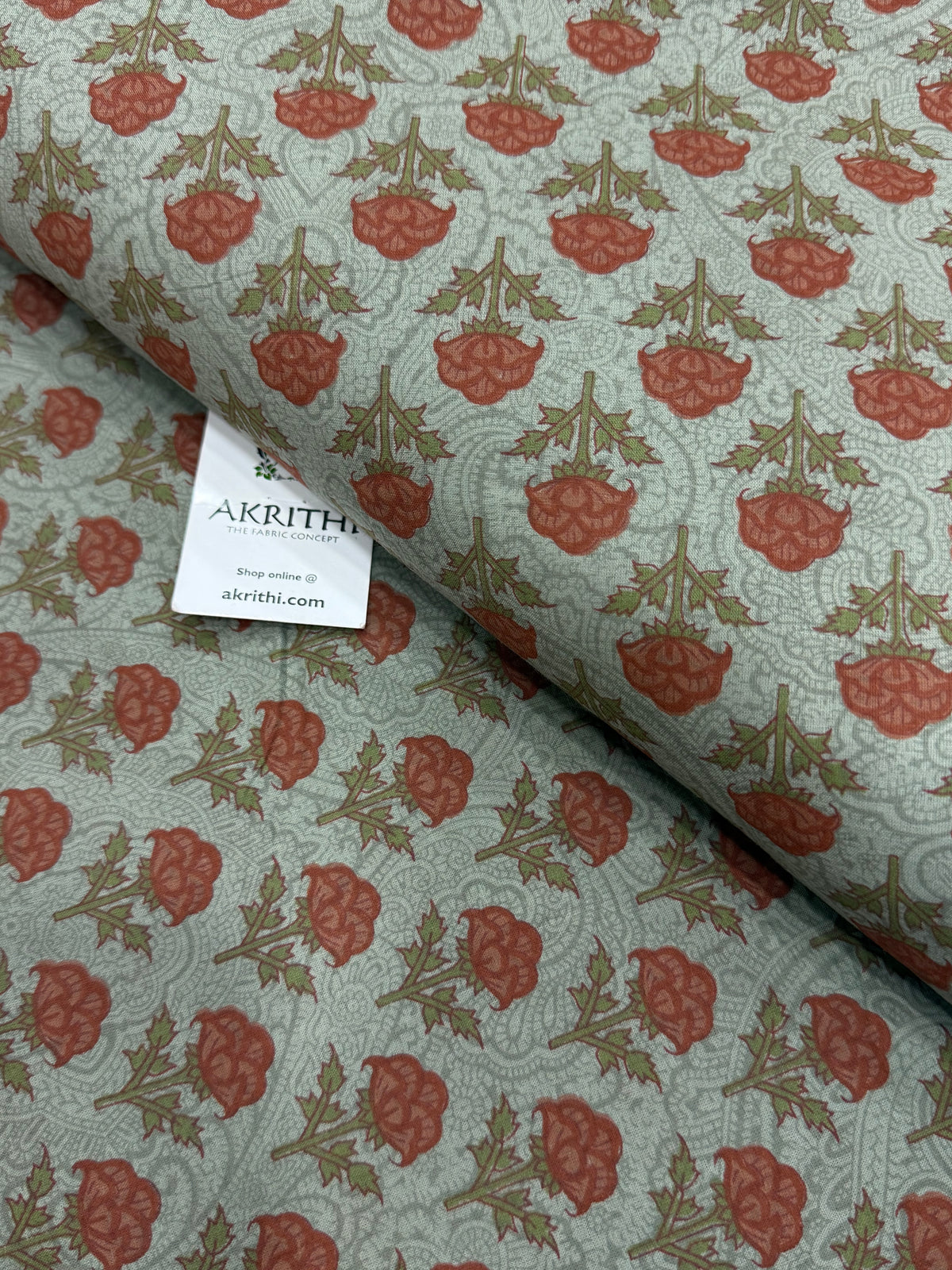 Printed pure cotton fabric