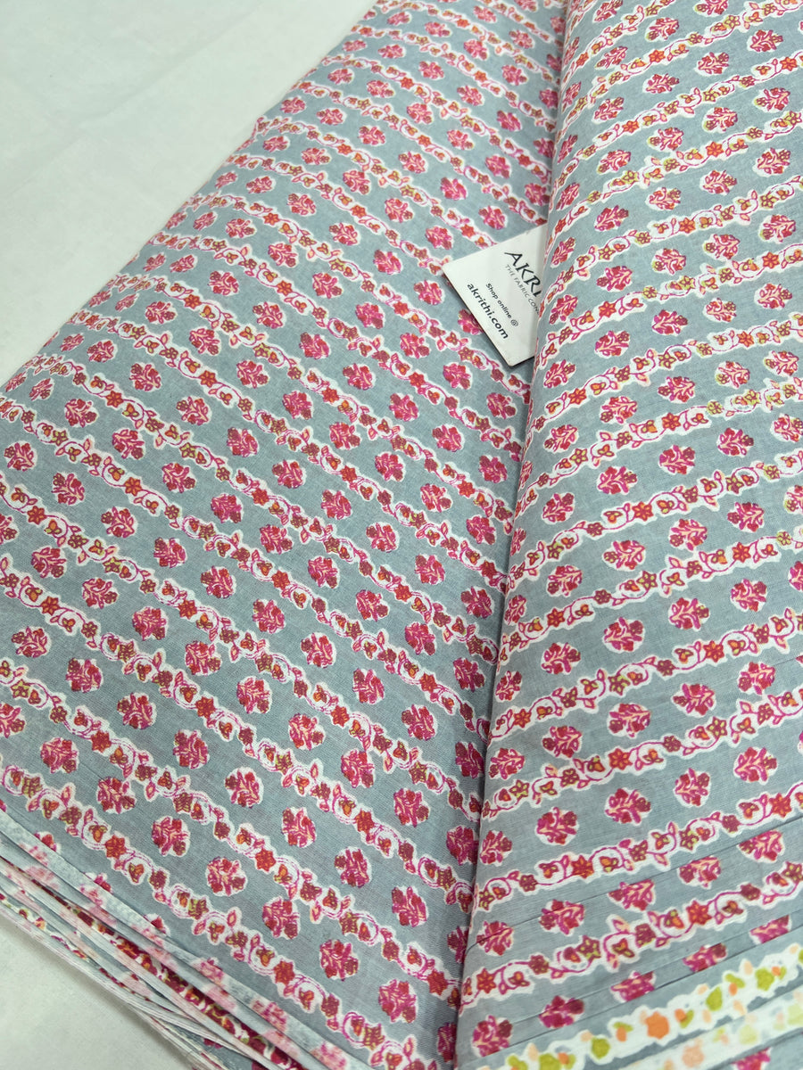 Printed pure cotton fabric