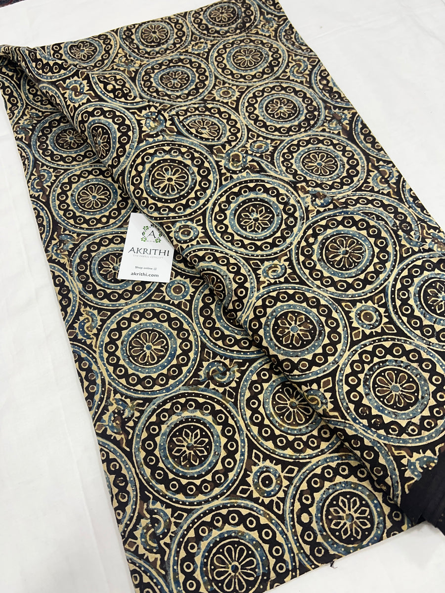 Ajrakh pure cotton fabric