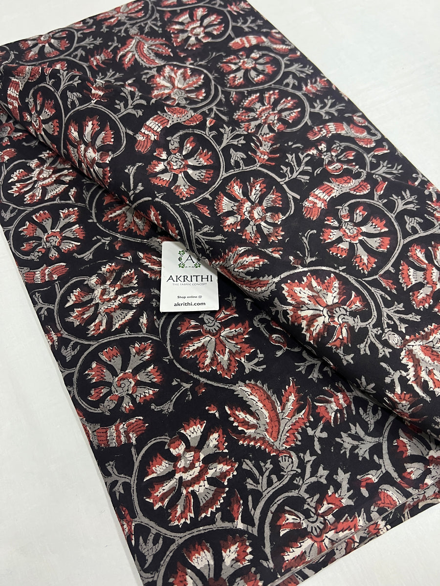 Jahota hand block printed pure cotton fabric