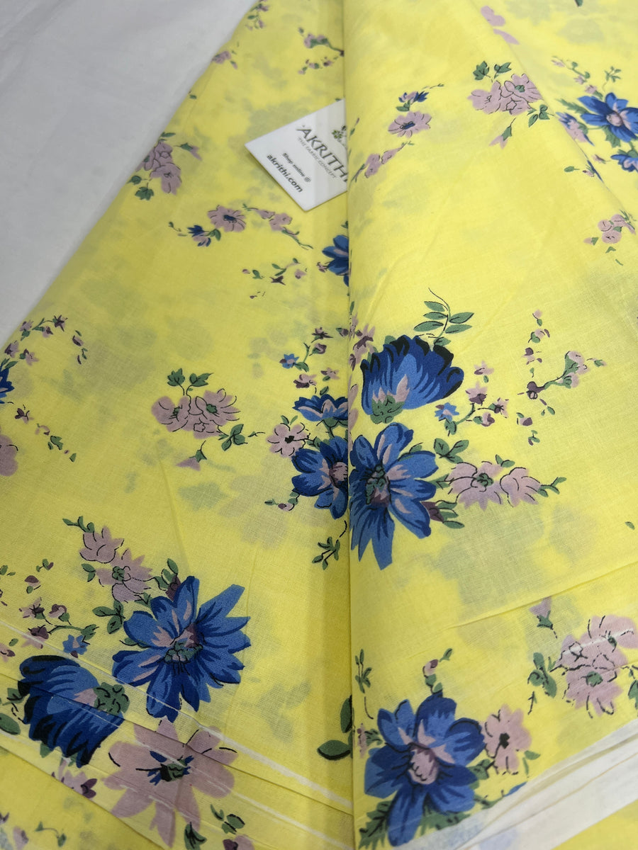 Printed pure cotton fabric