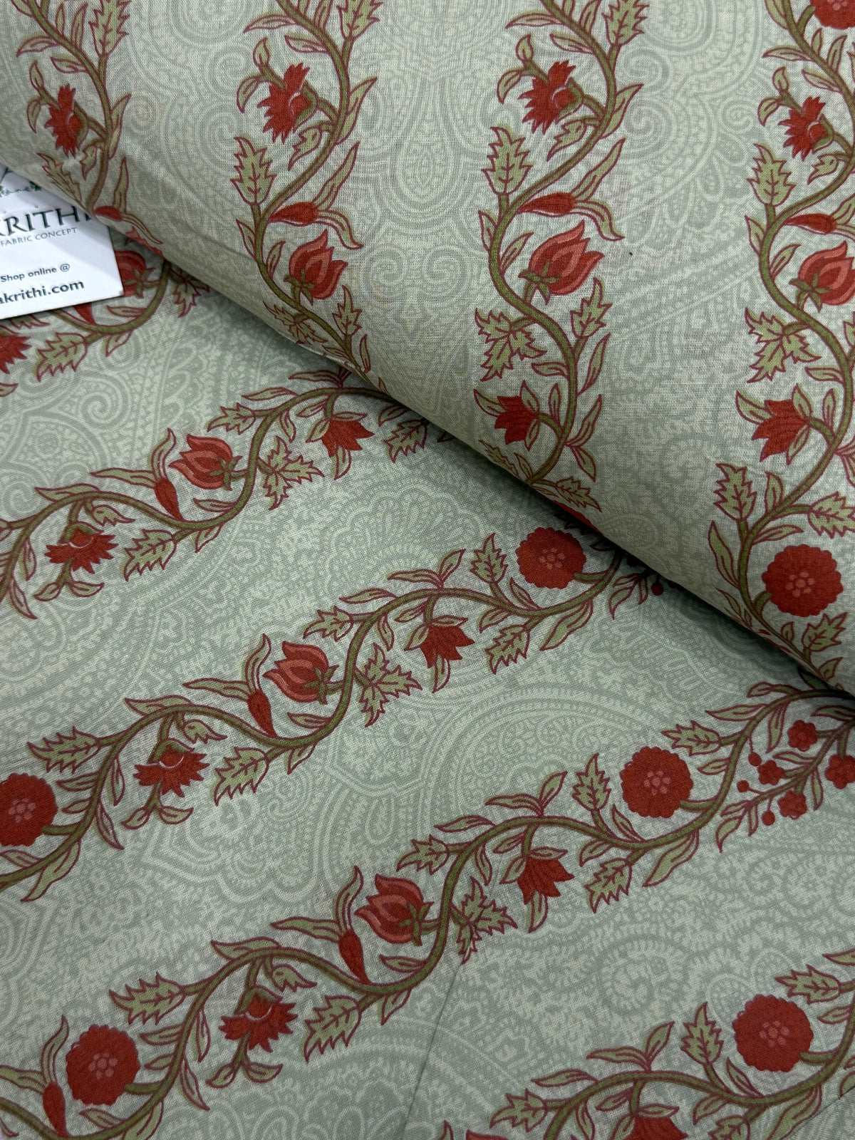 Printed pure cotton fabric