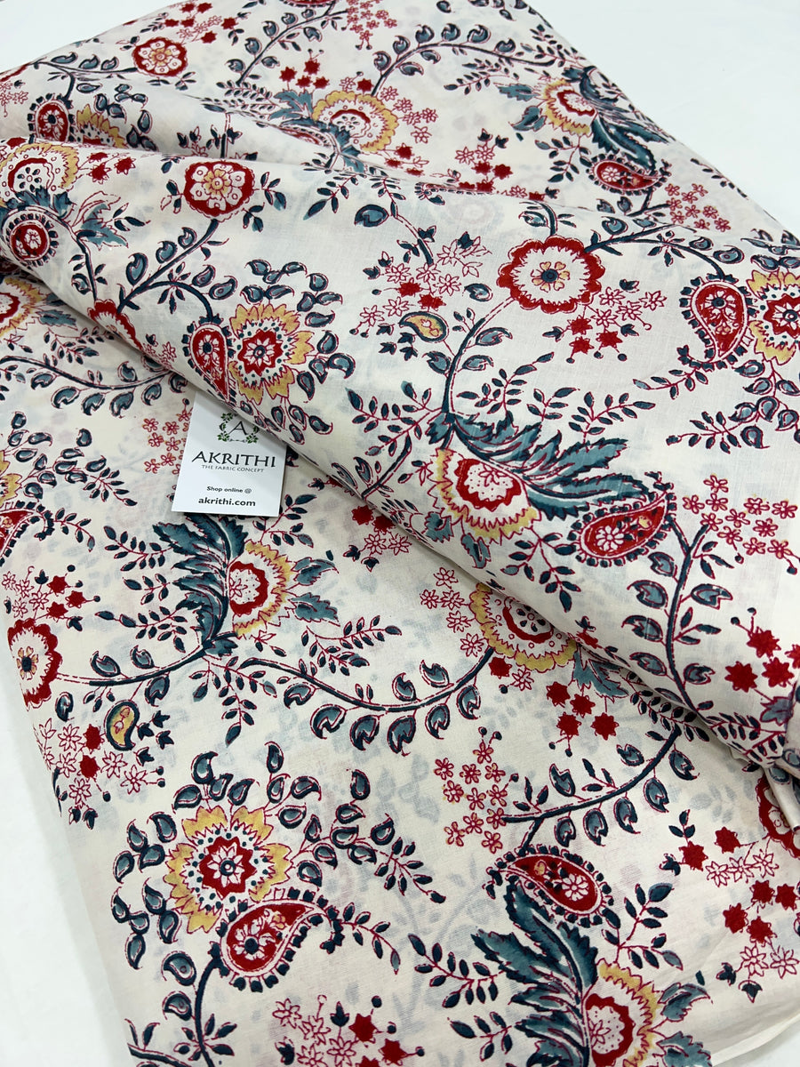 Printed pure cotton fabric