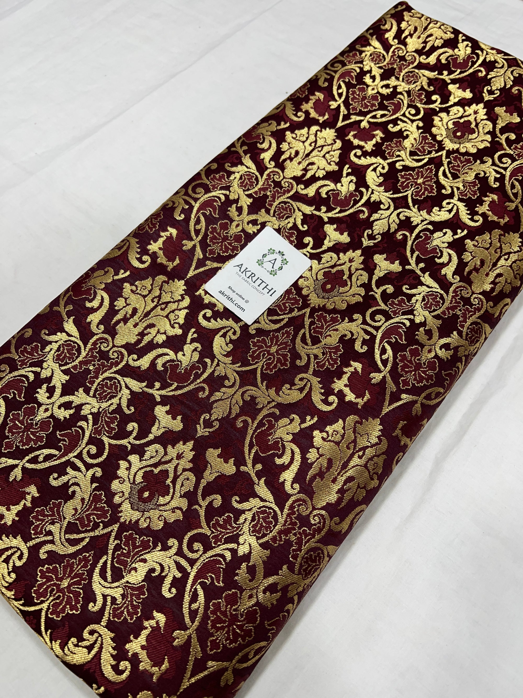 Pure Banarasi brocade fabric