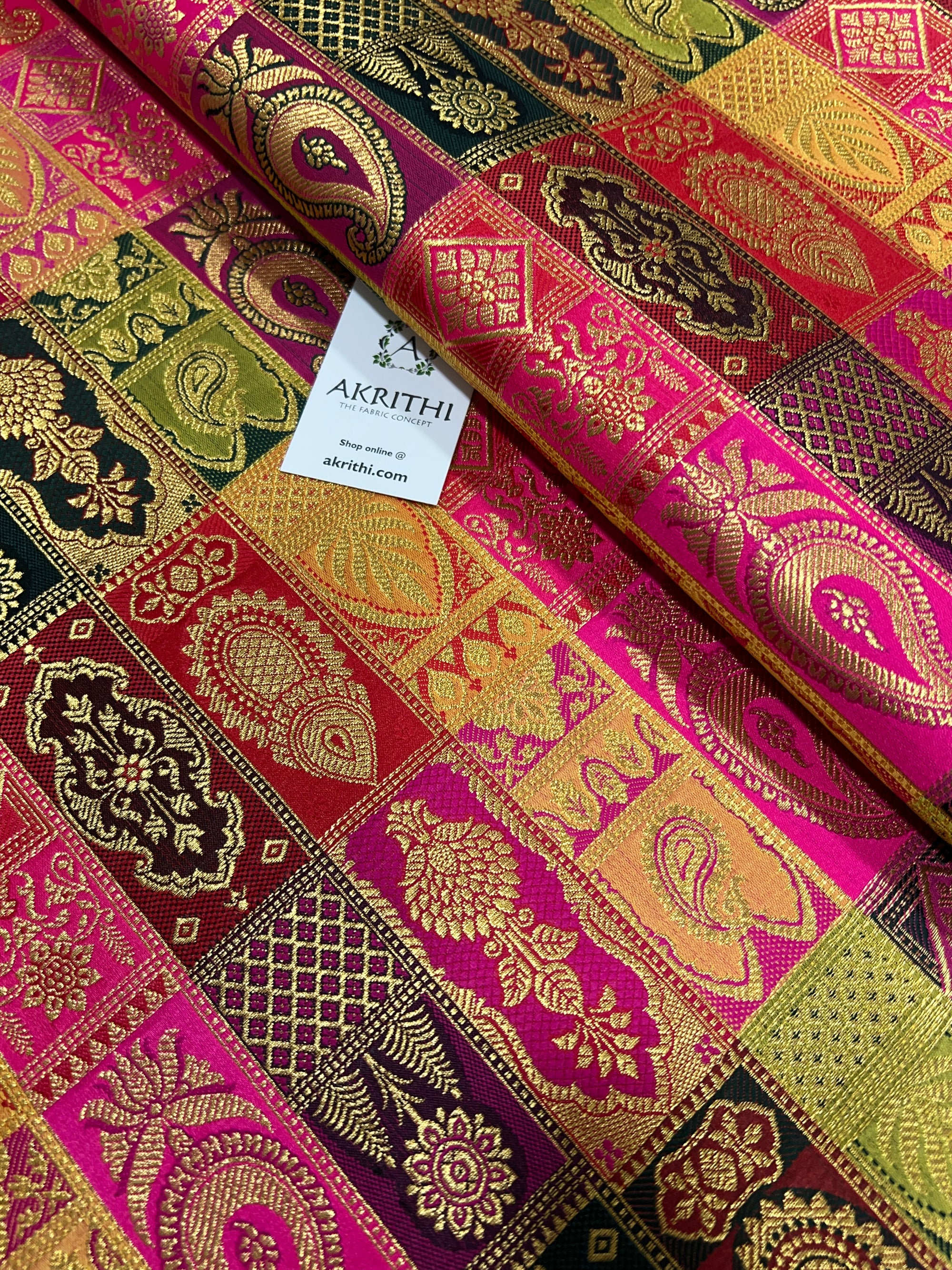 Pure Banarasi brocade fabric