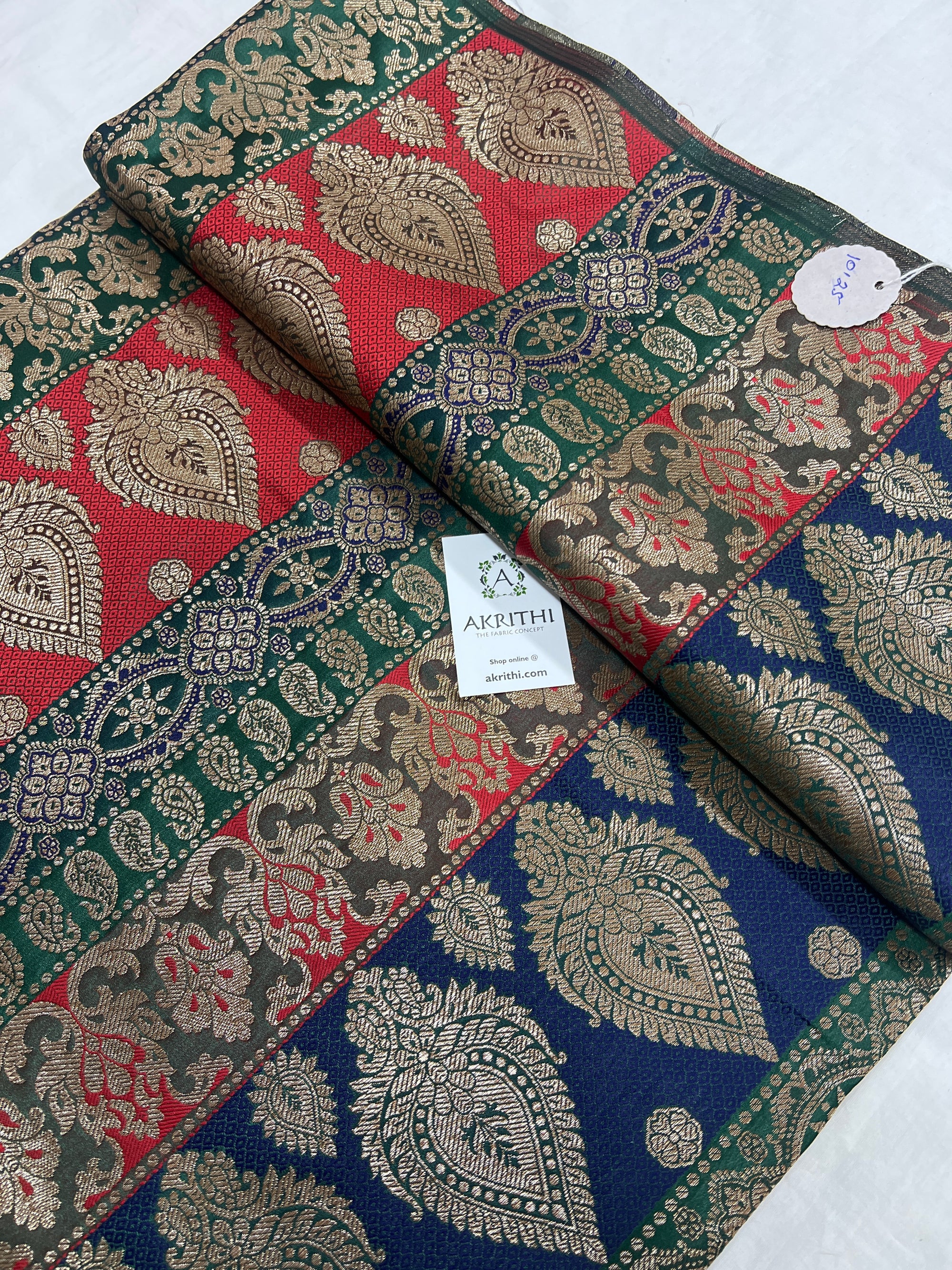 Pure Banarasi brocade fabric