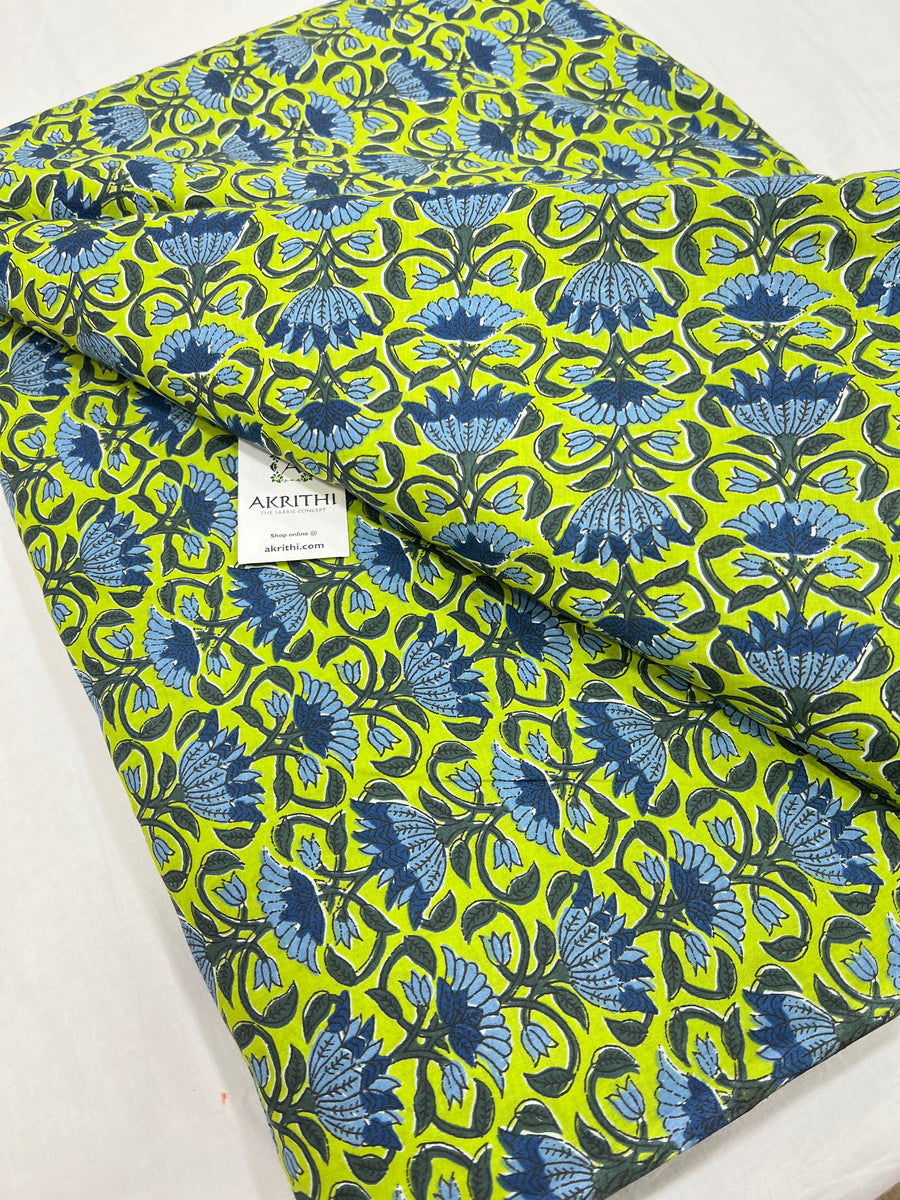 Printed pure cotton fabric