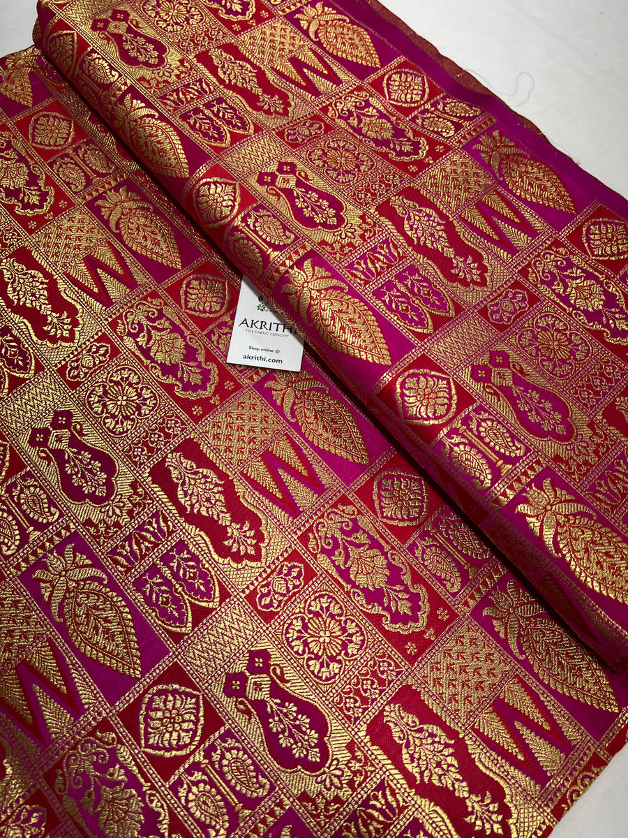 Pure Banarasi brocade fabric