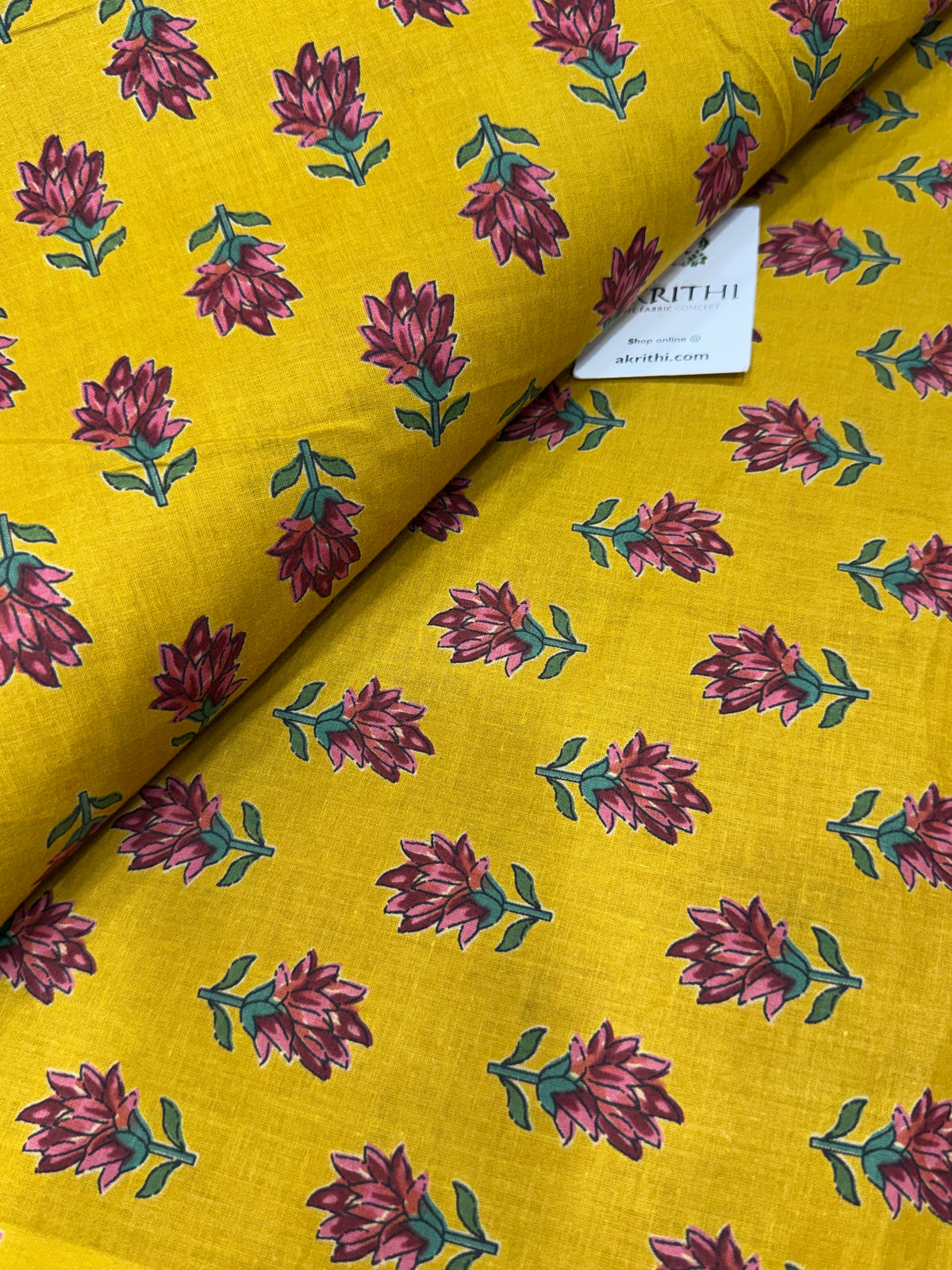 Printed pure cotton fabric