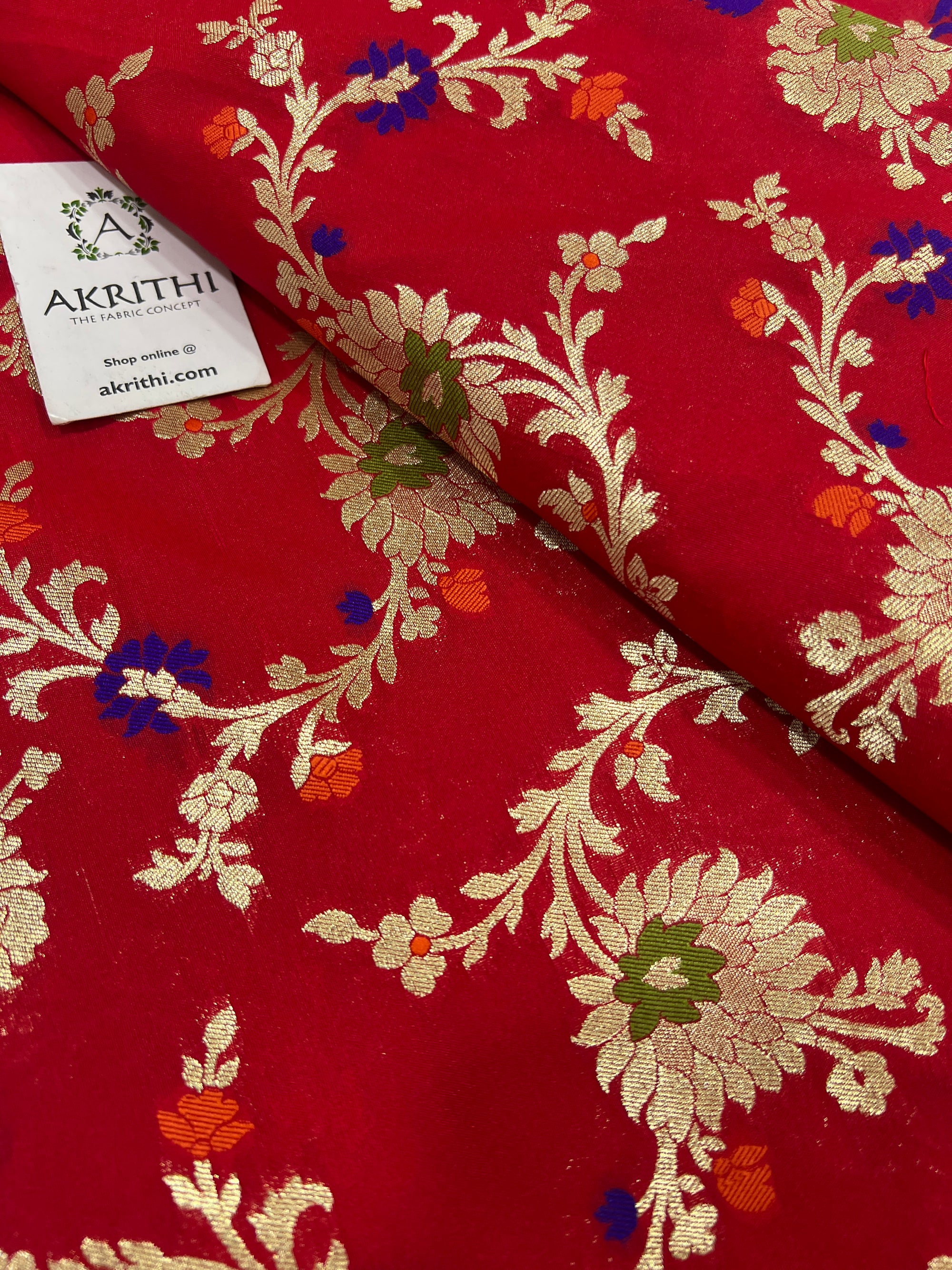 Pure Banarasi brocade fabric