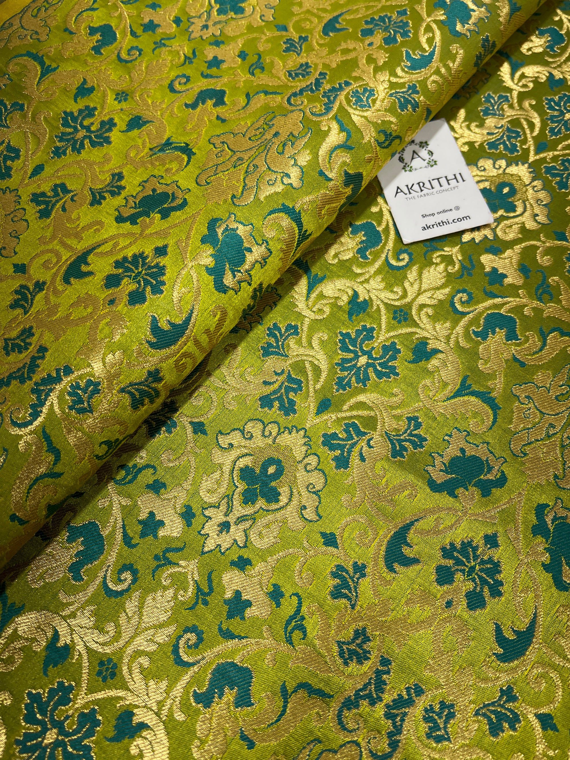 Pure Banarasi brocade fabric