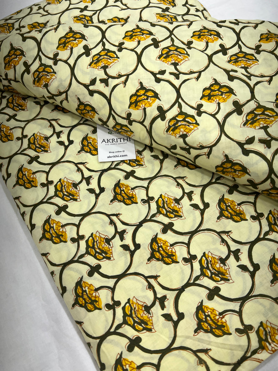 Printed pure cotton fabric