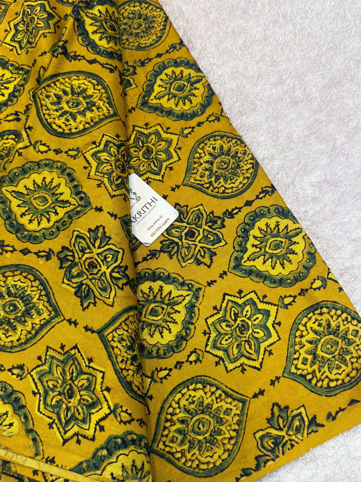 Ajrakh pure mashru silk fabric