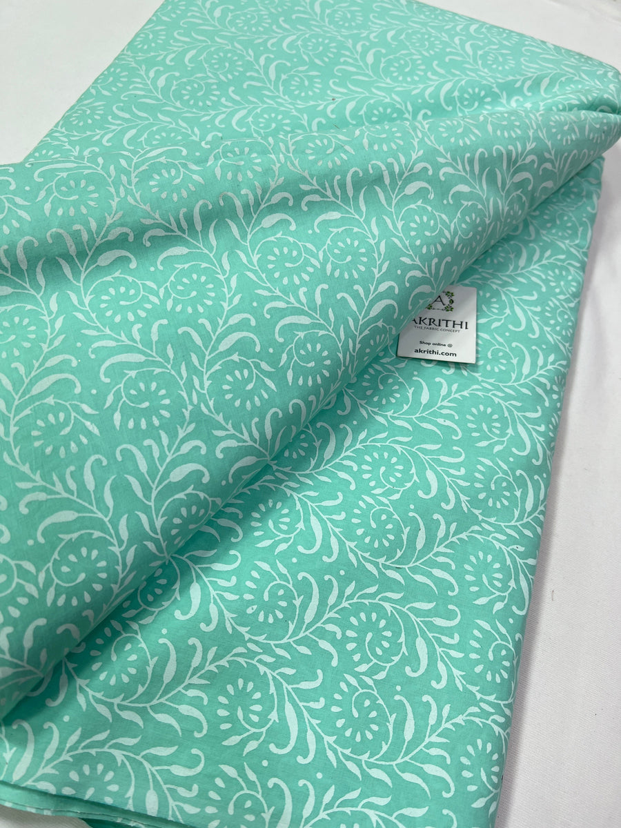 Printed pure cotton fabric