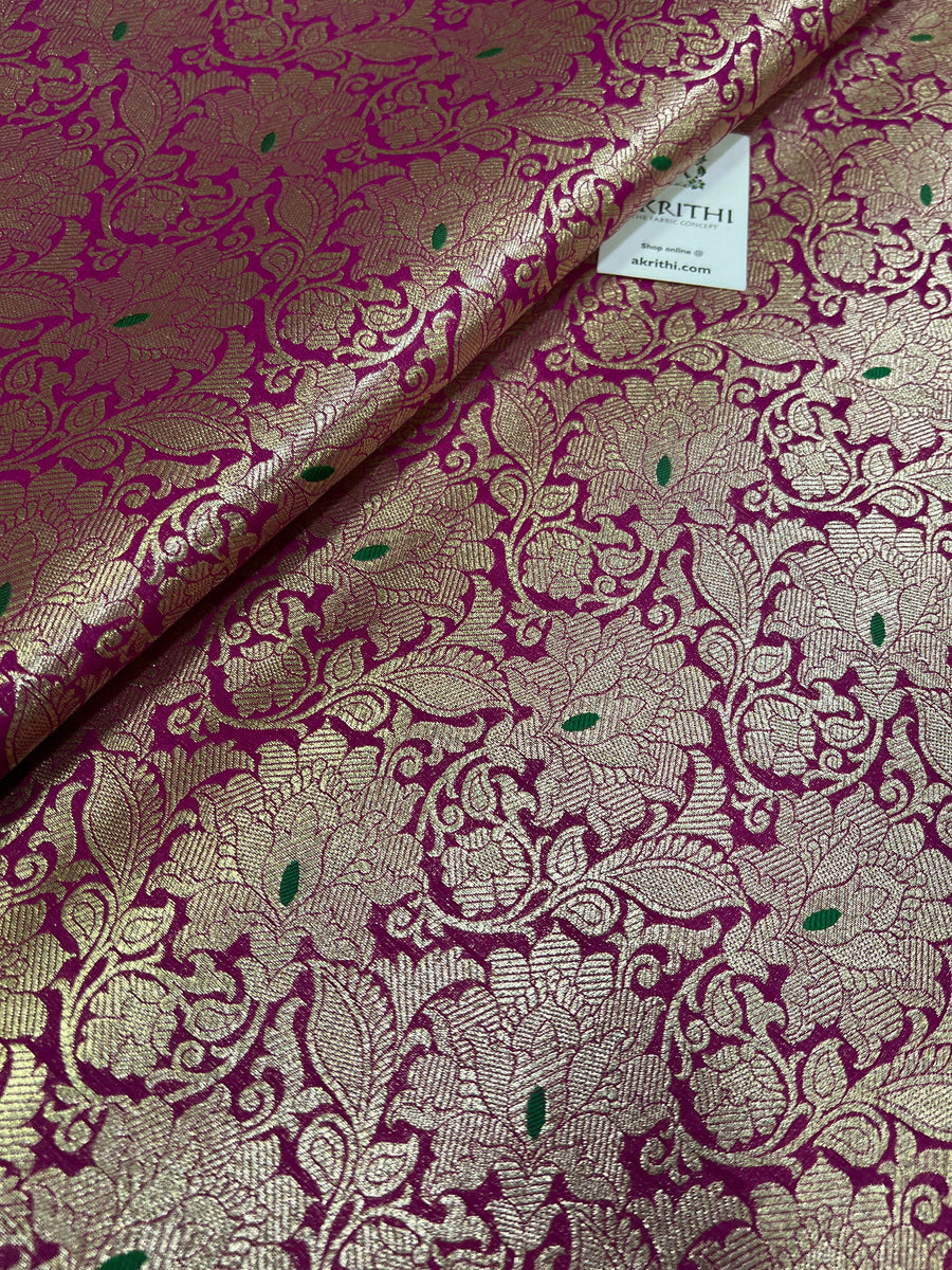 Banarasi brocade fabric 70 cms cut