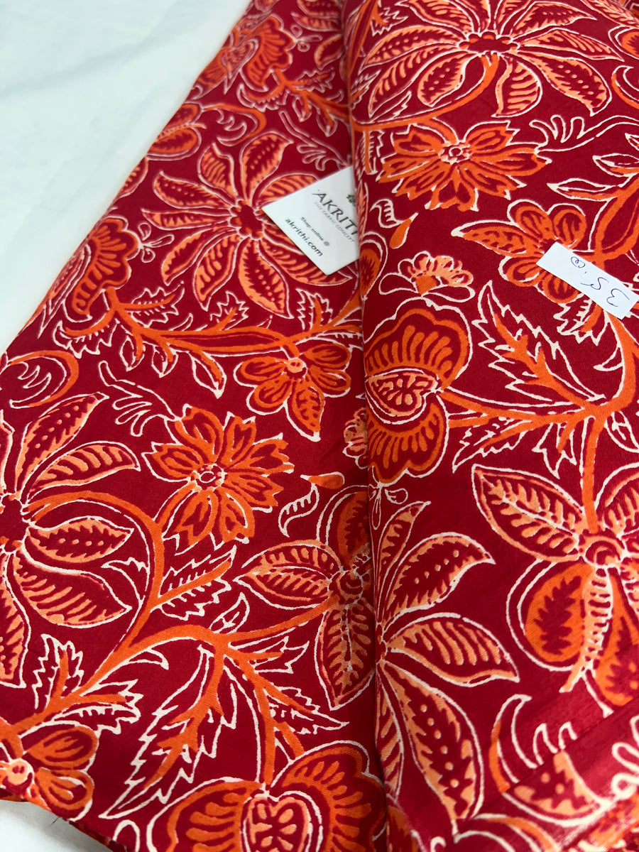 Printed pure cotton fabric